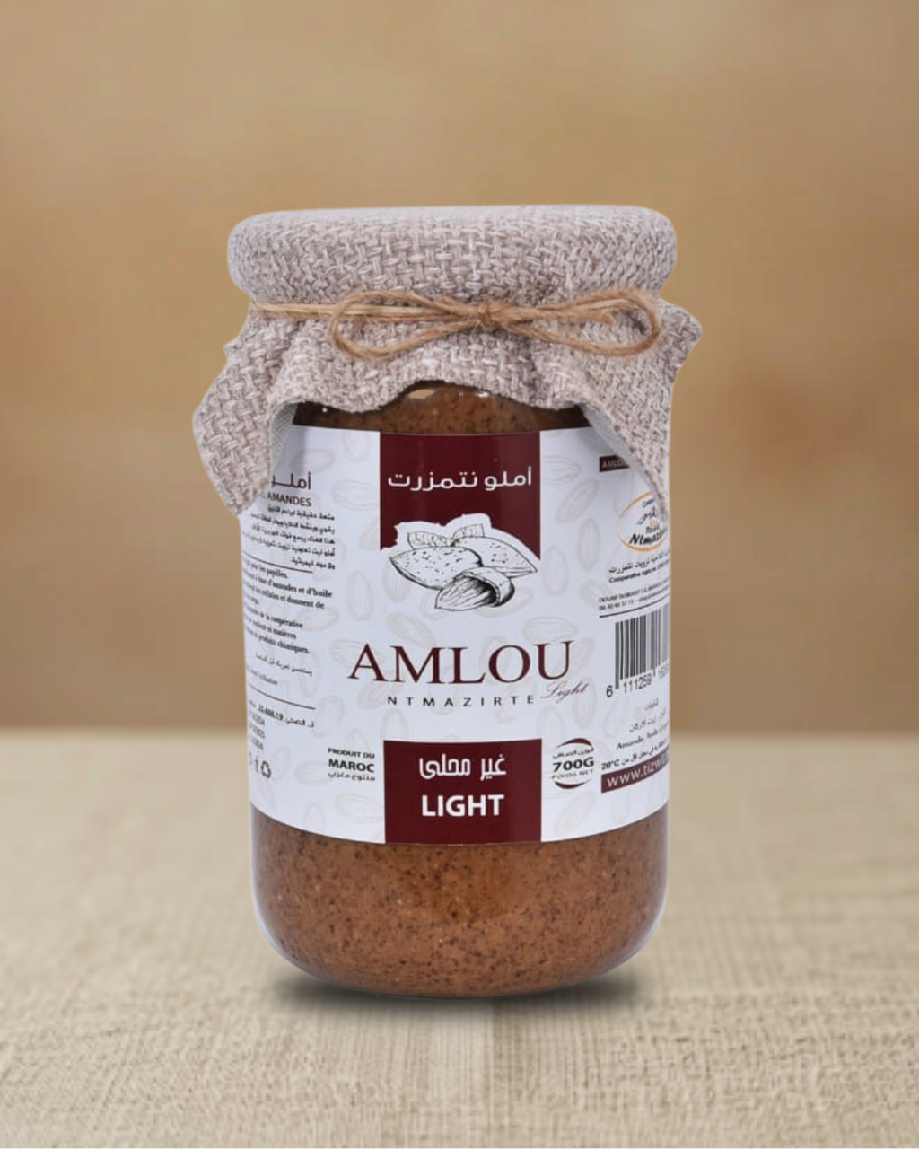 Amlou Ntmazirte Light | Low Sugar Moroccan Almond Argan Spread | Tizwit N'Tmazirte