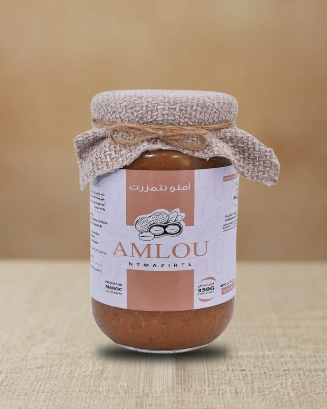 Amlou Ntmazirte Natural | Traditional Moroccan Amlou with peanuts Tizwit N'Tmazirte