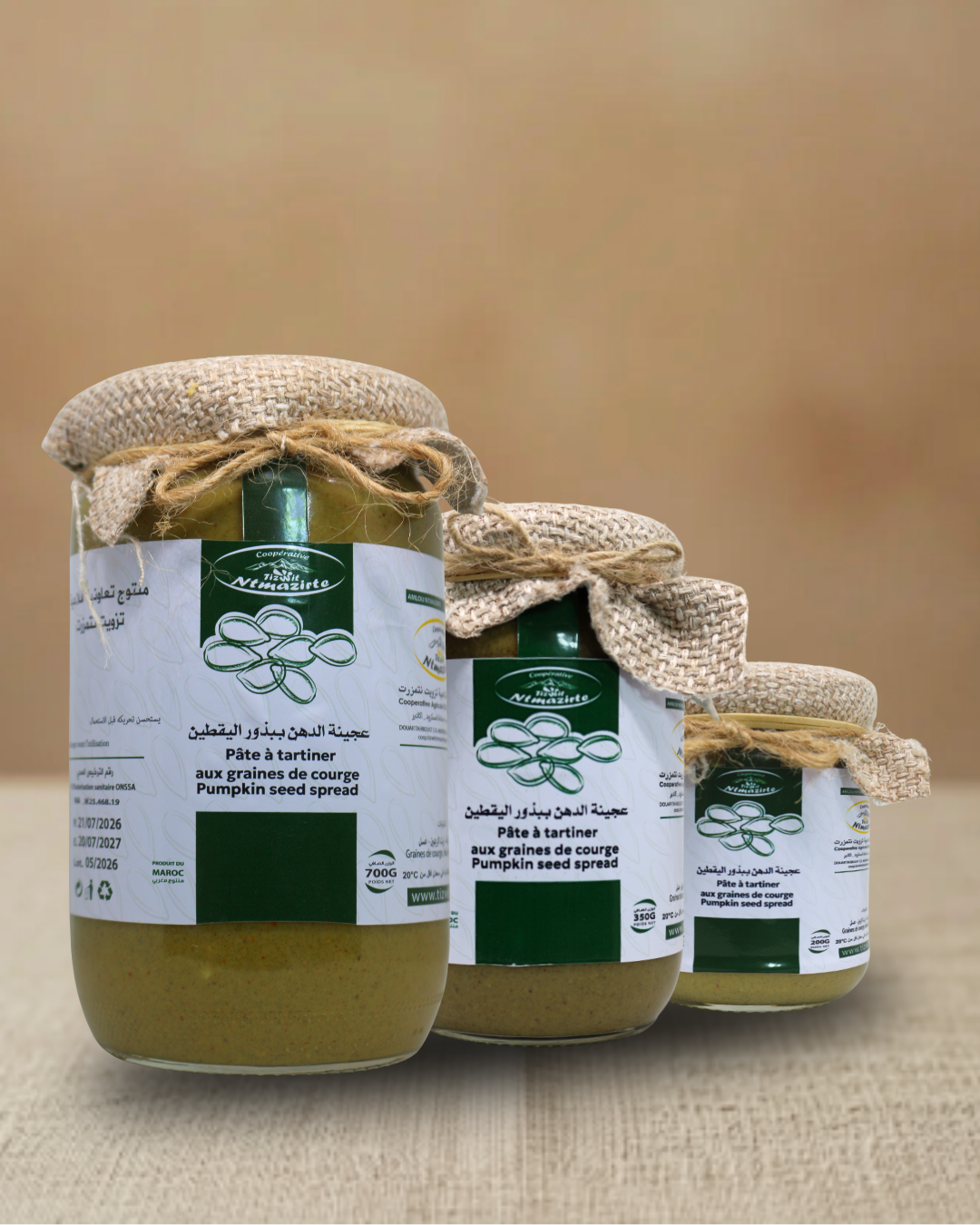 Pumpkin Seed Spread | Pure Natural Pumpkin Seed Butter | Tizwit N'Tmazirte